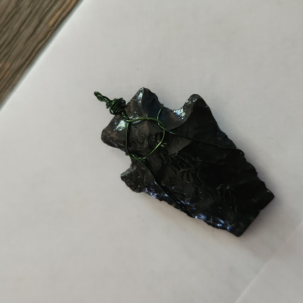 Handcrafted Arrowhead Native American Pendant - image 2